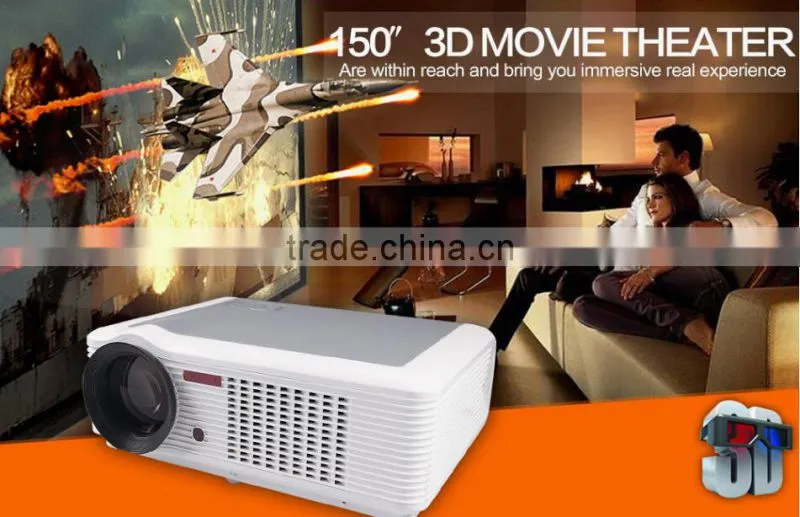 Factory price! Video projector 3D projector with 1800 Lumens for home entertainment