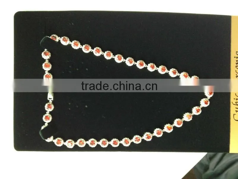 CZ stone Bridal jewelry wedding dresses necklace