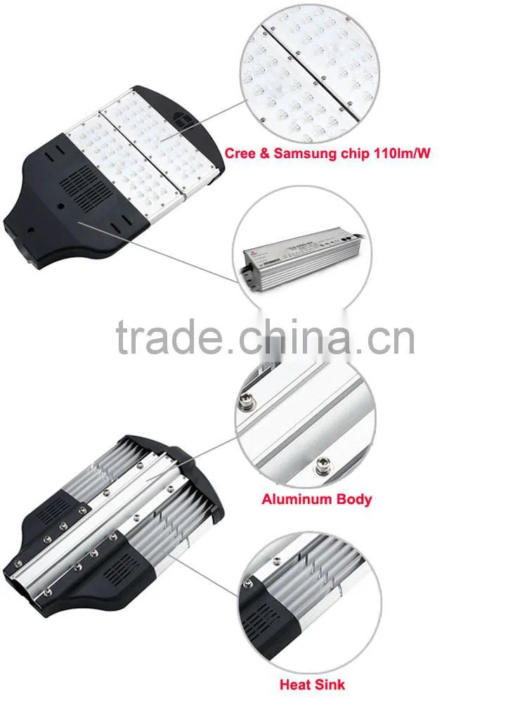 Energy Saving CE RoHS Approval Waterproof 5 Years Warranty LED Street Light Outdoor