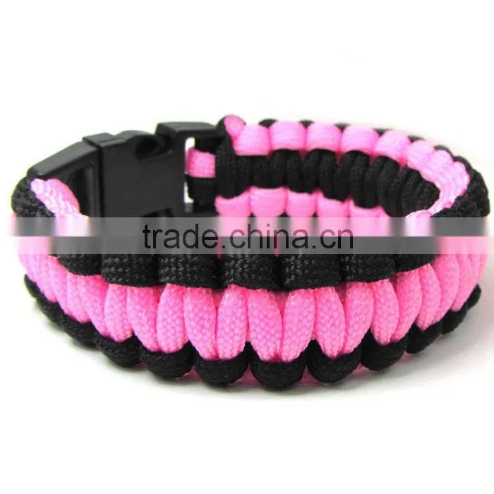 Promotion Outdoors self rescue paracord bracelet survival bracelets