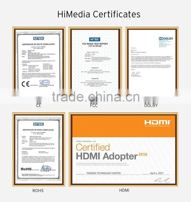 Himedia factory Octa core android 6.0 marshmallow tv box Amlogic S912