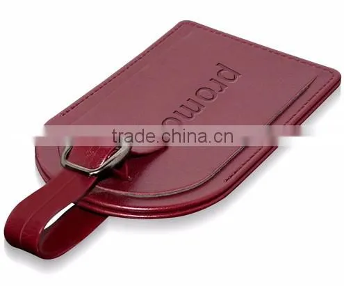 China Wholesale Custom Travel Leather Luggage Tag
