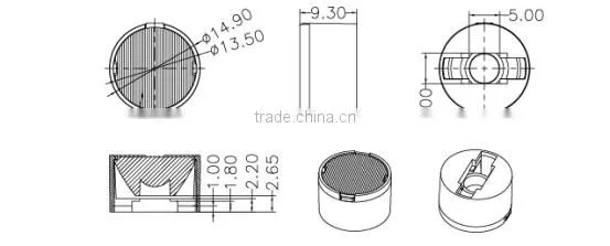 ILENSTECH lens 30*65 degree for wall washer light match Imitation lumens LED