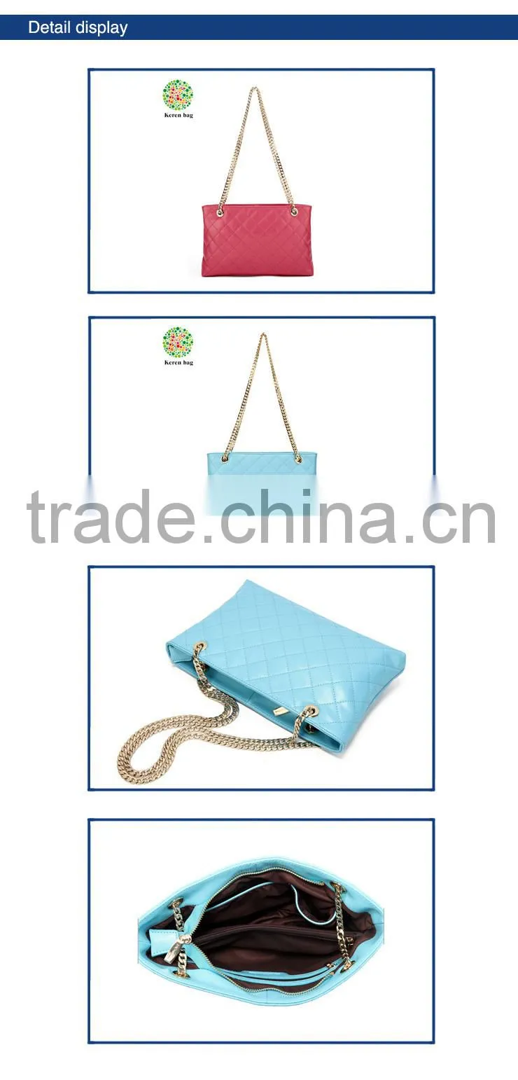china woman genuine leather handbag factory
