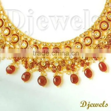 Kundan Bridal Necklace Sets, Jaipur Bridal Kundan Necklace Sets, Kundan Jewelry
