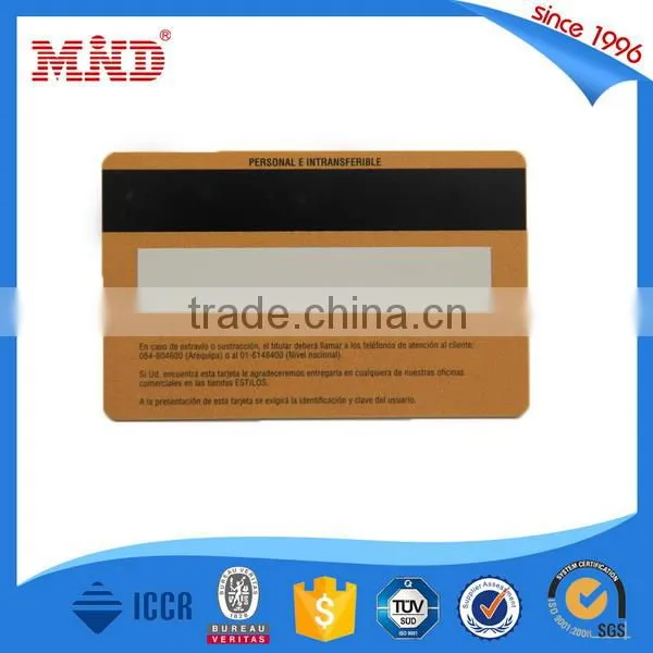 MDP167 Hot Selling Plastic Blank Magnetic Stripe Card with Signature Strip Business Wholesales