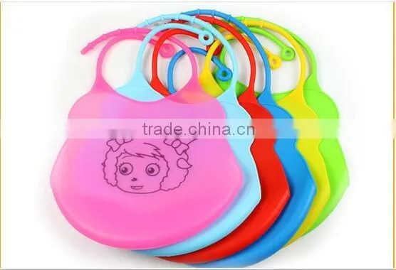 baby products baby bib manufacturer FDA foldable waterproof silicone baby bibs (56g)