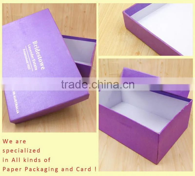 Custom Printed Empty Paper Package Cardboard Shoe Box