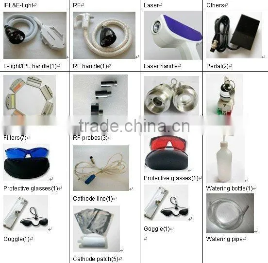 Best Selling!!! Permanent Laser IPL+RF hair removal beauty machine