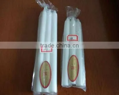 homeuse white candle in box and plastic bag
