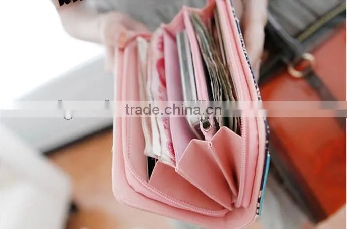 Multi colors fashionable women's wallets