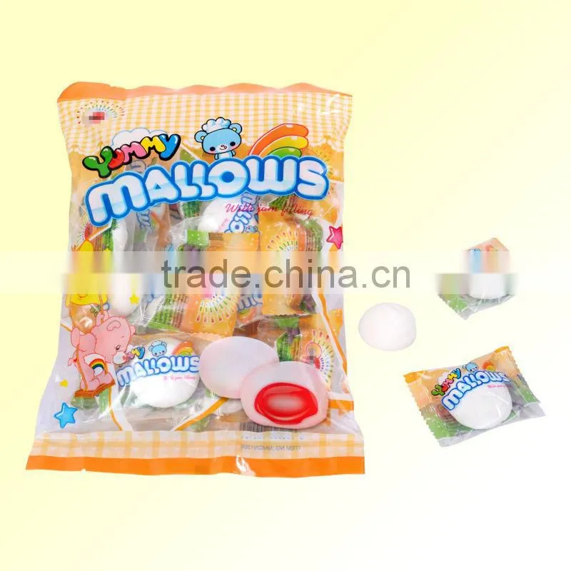 Sweet marshmallow with jam