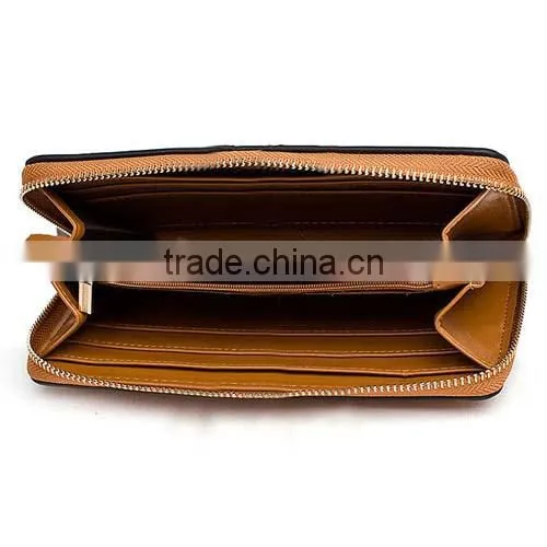 Women Lady New Designer Oil Wax Free Leather Wallet (BCN014)
