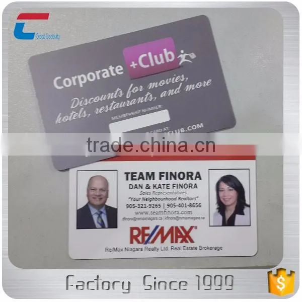 Custom pvc name business card /CR80 plastic name cards