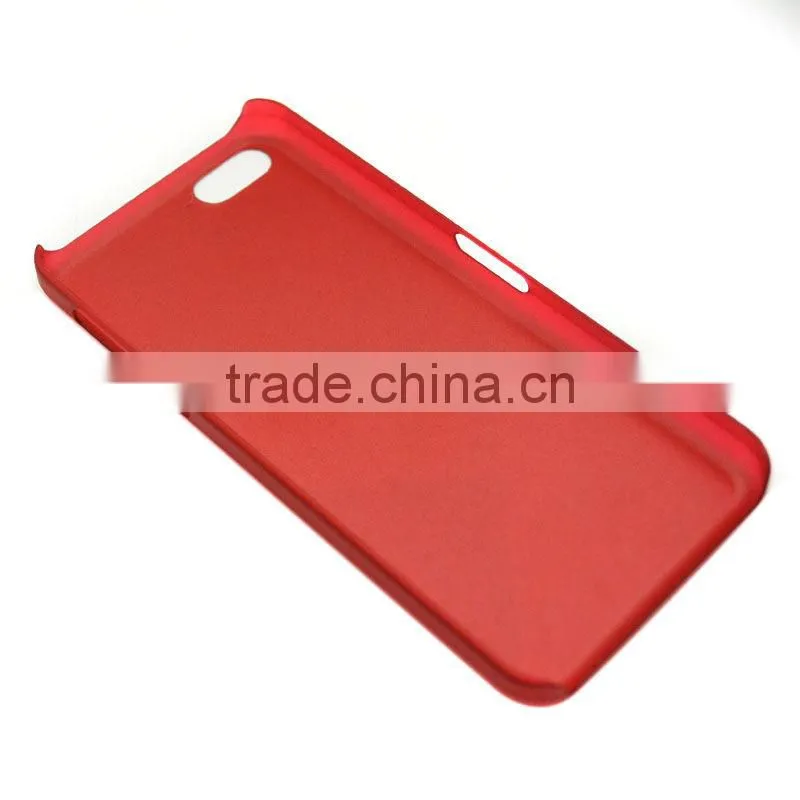 Ultra-thin translucent frosted cases for iphone 5c following five generations red