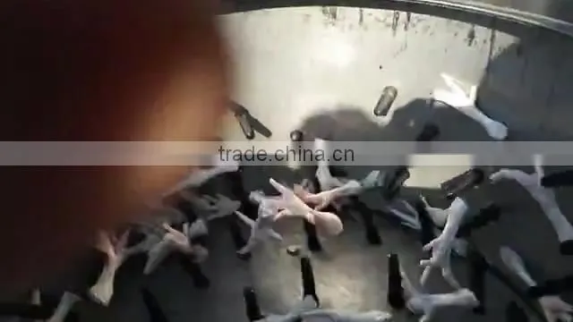 SUS 304 stainless steel chicken feet production line for chicken feet peeling blanching and cutting machine