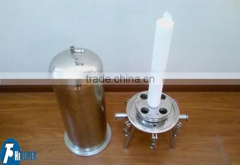 SS housing cartridge filter hot sale in water purification procedure