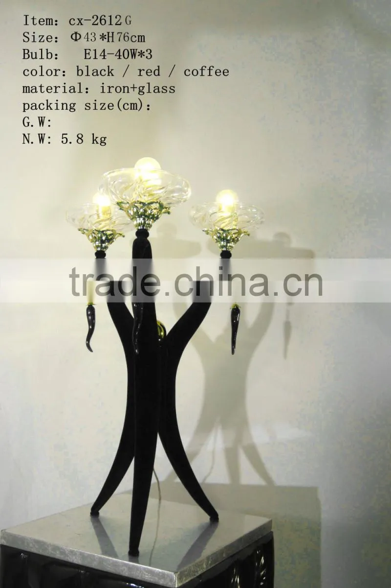 2015 Hot Sale Creative Amazing Indoor Purple Iron Table lamp