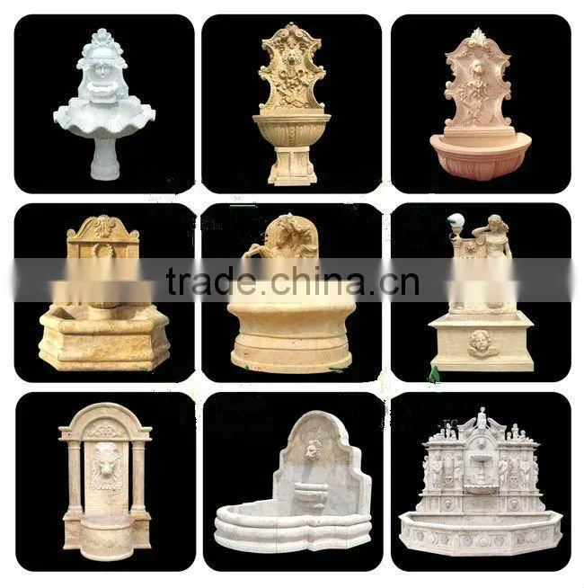 Two Tier Granite Water Fountain For Garden Decoration