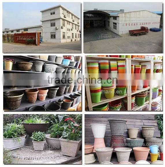 Modern decor small colored rectangular resin flower pots