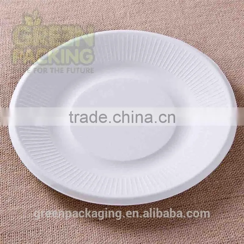 9 inch sugarcane compostable plates