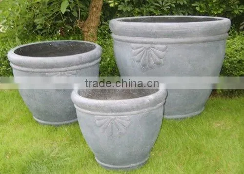 hot sale fibre clay flower planter QL-2358-1