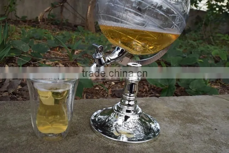 Factory Price Pour Wine Device of Tellurion Shape, Globe Pouring Appararus Wine Rack Water Dispenser Beverage Machine