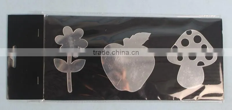 Flower Apple Mushroom Mirror Stickers for Kids Room Decor