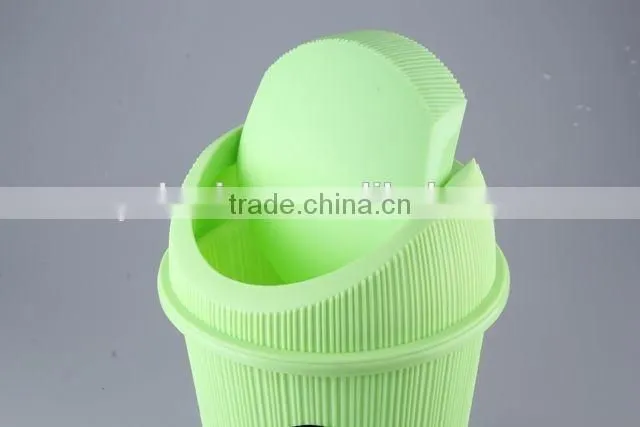 Plastic Trash Can Household Garbage Can/Rubbish Bin