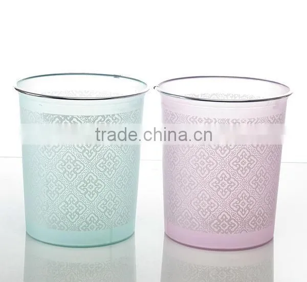 0295 Plastic printed trash can