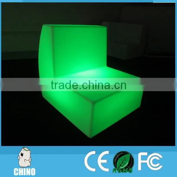 Group Long Sofa Combinated LED SOFA with led table lounge sofa