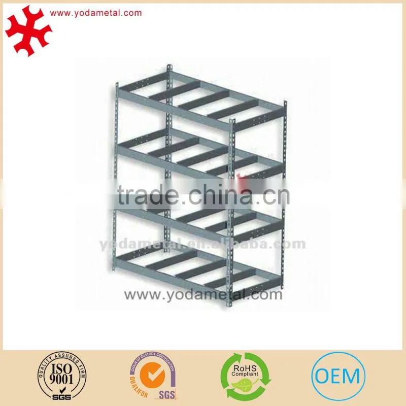 Warehouse multi-layer metal carpet rolling display storage rack