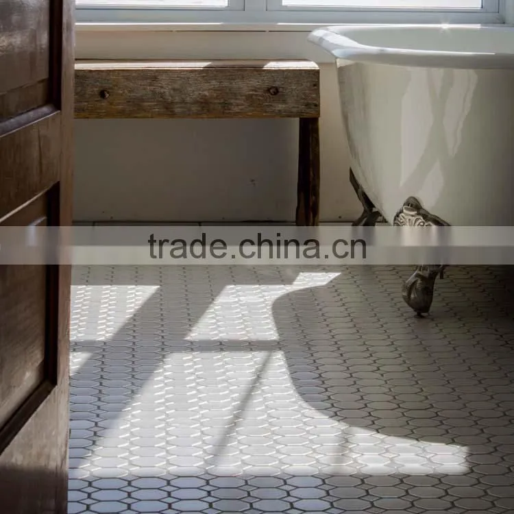 MM-CV327 Hot product indoor decor natural stone octagon white marble mosaics