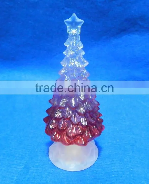 2015 New stlye LED flashing plastic christmas tree
