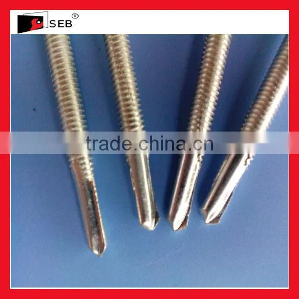 zink plated Hex head self drilling screws with EPDM washers