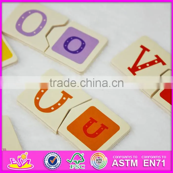 2016 hot sale educational children wooden mini domino set WJ276930