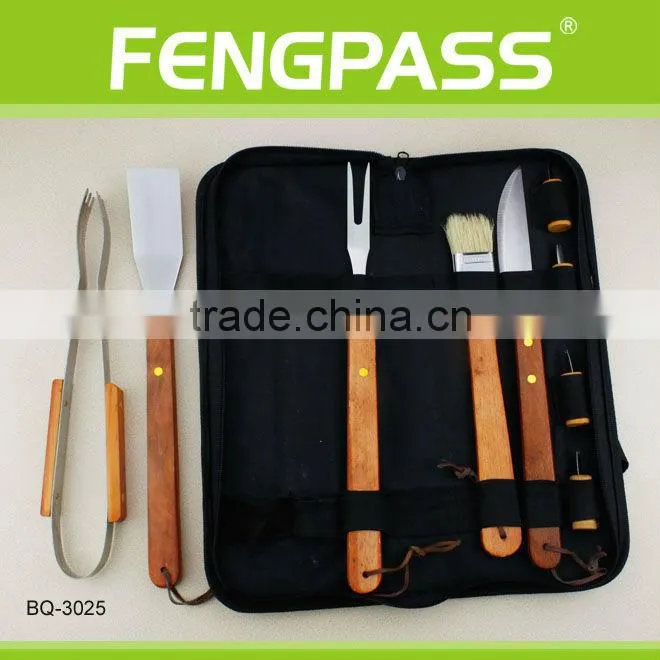 For food safe wood handle including bbq fork(23-18-27)