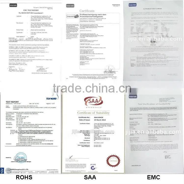 China BSCI easy steam mop, electric mop cleaner, electric mop