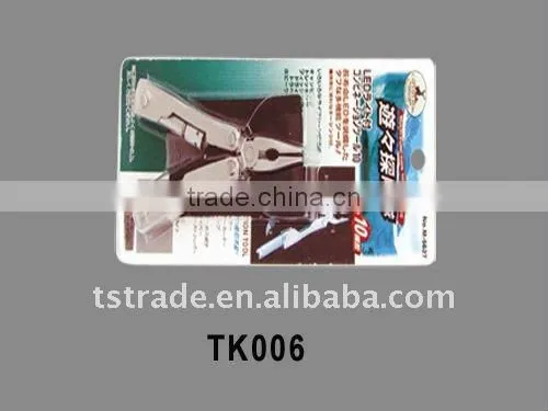 2014 new Hardware multi function stainless steel plier hand tools with blister card TK006