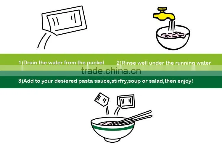 3-5 minute organic dried type wholesale konjac noodles