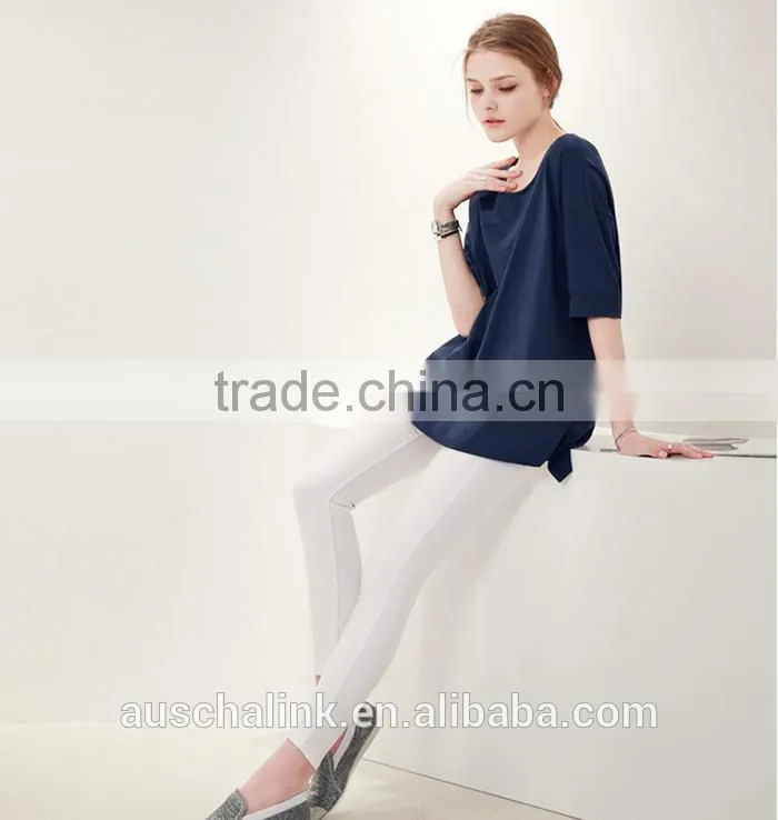 hot sale high quality girls 100% organic cotton white t shirt