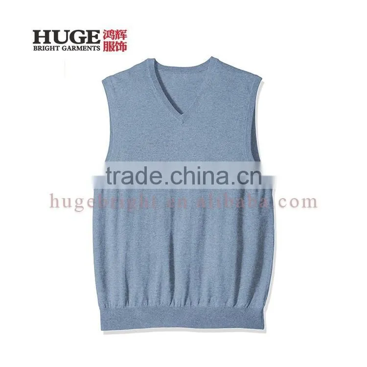 New Fashion Comfortable Regular Fit V Neck Sleevesless Sweater Vest