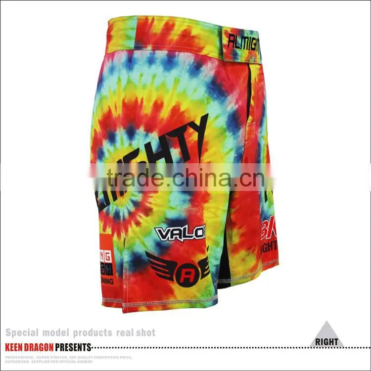 RAINBOW COLOR CUSTOM MADE MMA MENS SHORTS