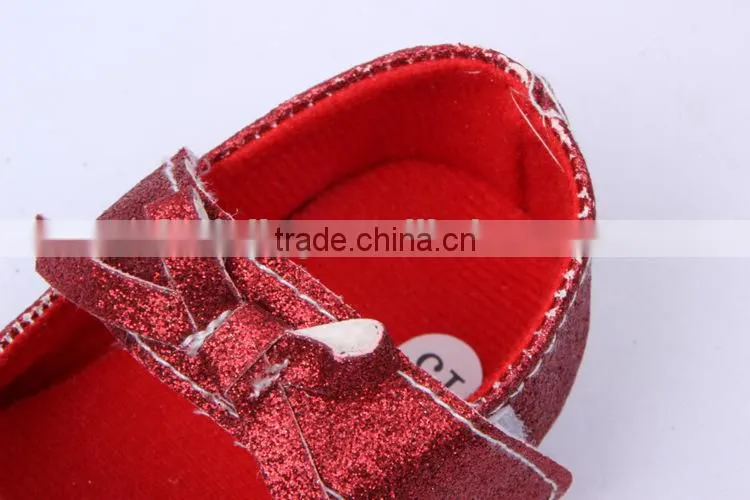 214 brand new infant baby girls glitter shoes fashion newborn baby soft cotton prewalker baby shoe