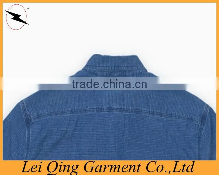 European style denim blue 100% egyptian cotton shirts
