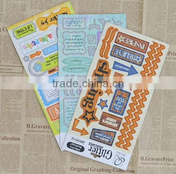 wholesale cheap paper chipboard sticker