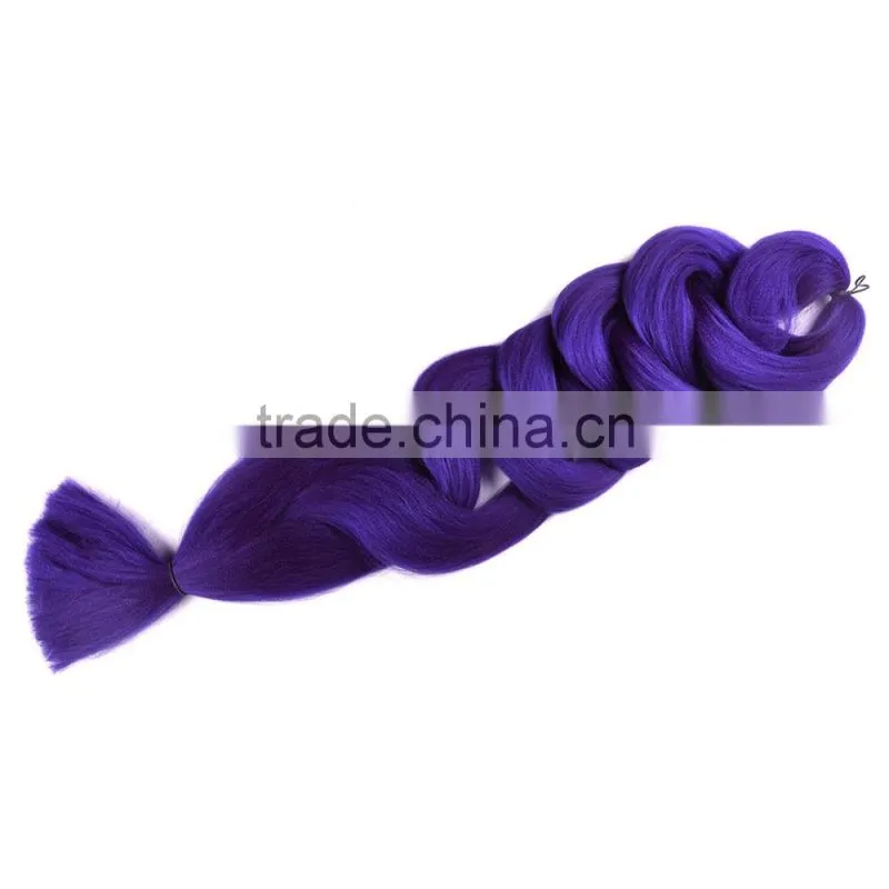 2016 Best selling Wholesale 48" ombre colored synthetic jumbo braiding hair ombre braiding hair, Jumbo Braiding Hair Extension