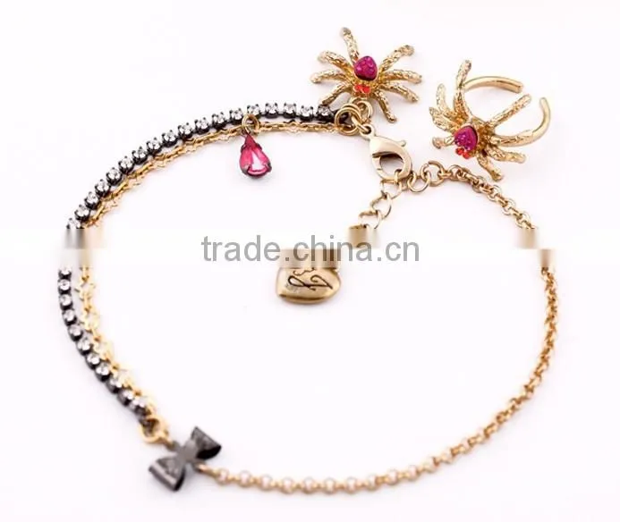 Fashion Spider Alloy Chain Anklet Bracelet Ankle Chain Foot Jewelry Barefoot Beach