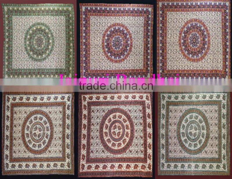 Jaipuri Mandala Cotton Tapestry