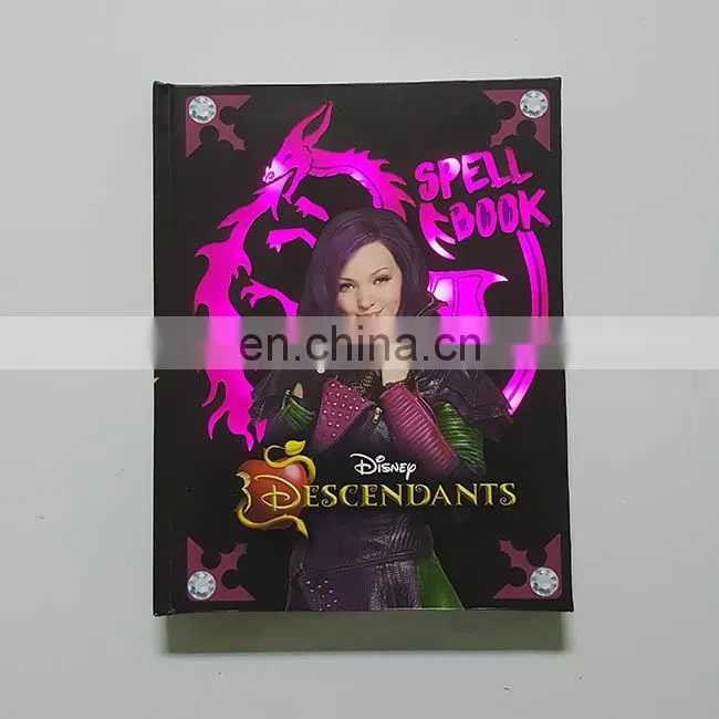 Lighting up gift or student personal article colorful thin shiny journal to light your feeling and life